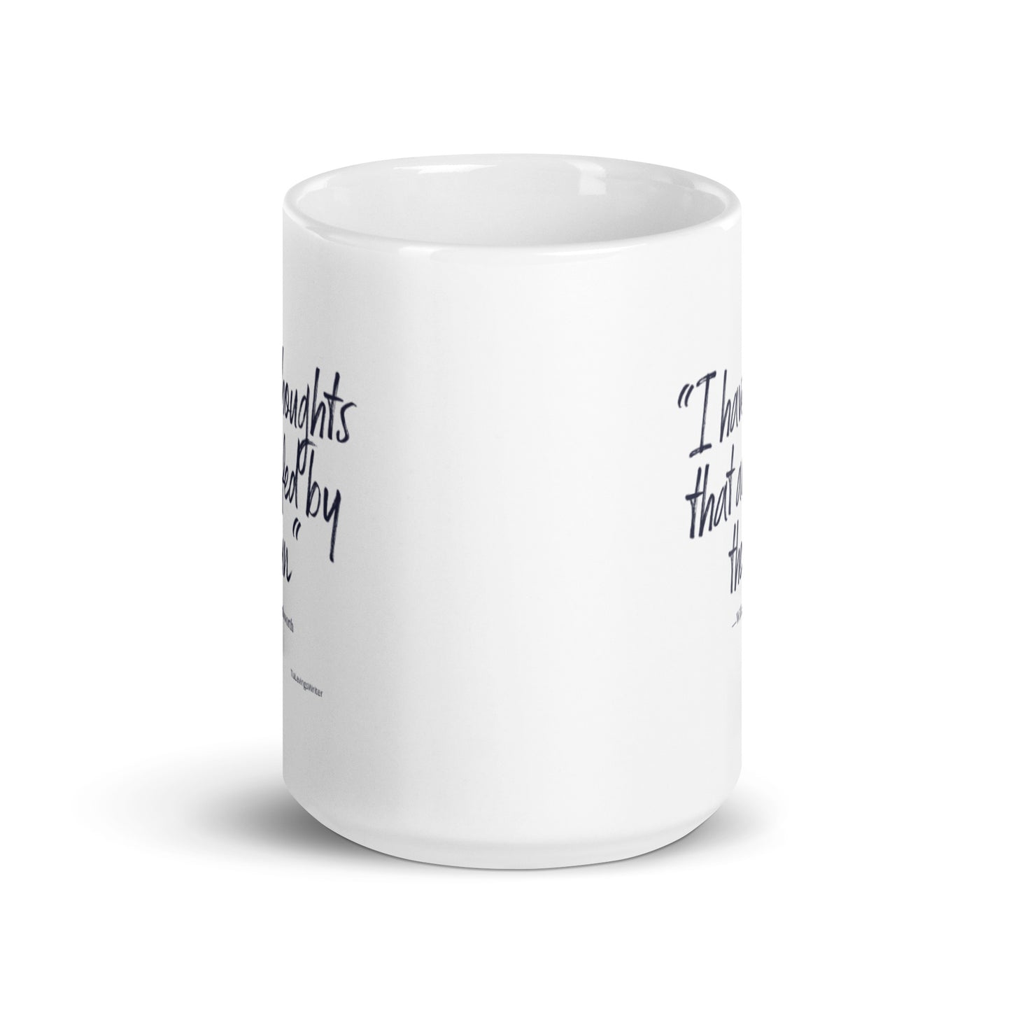 I have thoughts that are fed by the sun poetry mug